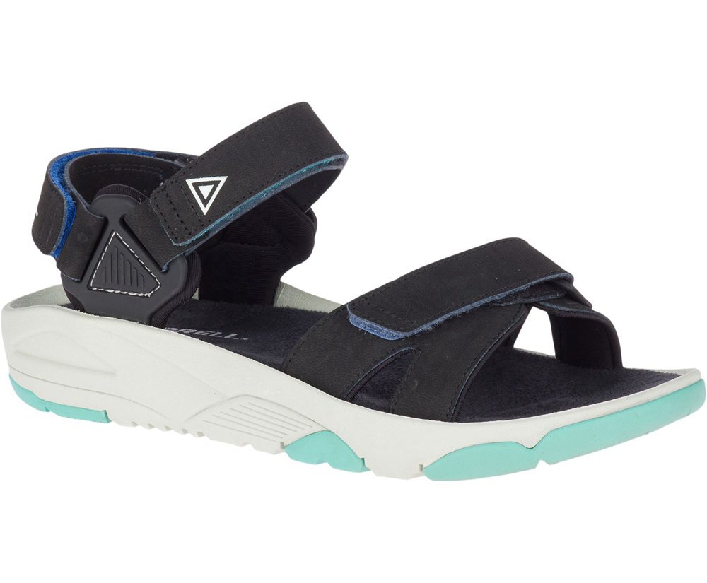Merrell Sandals Black - Belize Convertible - Womens 15KYUQBRS